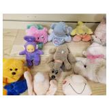 Various stuffed animals