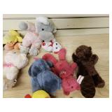 Various stuffed animals