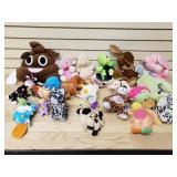 Box of stuffed animals