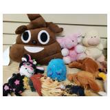 Box of stuffed animals