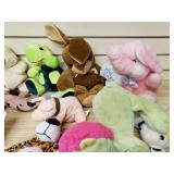 Box of stuffed animals