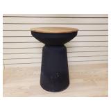Wooden / Metal stool 22 inches high and 14 1/2 inches wide
