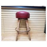 Bar stool 31 inches tall & 16 inches wide padded seat