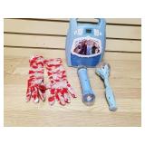 Frozen Microphone machine with snow globe and dress gloves