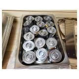 Metal warming / heating trays with Safe Heat 2 chafing fuel