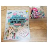 Nail art kit, Sealife Terrarium, Nighty night book, Drawing book