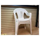 3 plastic resin chairs