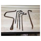 Lug nut wrenches and pry bar