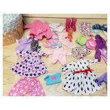 Basket full of doll clothes