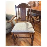 Distinctive Vintage Victorian Renaissance Dining Room Table with Six Sensational Chairs