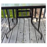 quare Glass Top Patio Table