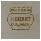 Henri Bequet Quaregnon Belgium Majolica Collector Plate