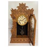 Antique Laurel No. 3 Gingerbread Clock by Gilbert Clock Company