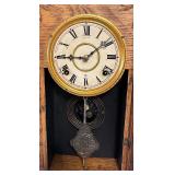 Antique Laurel No. 3 Gingerbread Clock by Gilbert Clock Company
