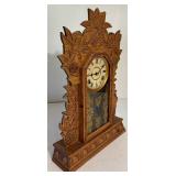 Antique Laurel No. 3 Gingerbread Clock by Gilbert Clock Company