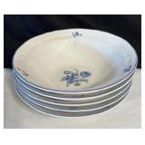 Vintage Brick Oven Jardin Bleu Stoneware Dinnerware