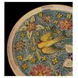 Henri Bequet Quaregnon Belgium Majolica Collector Plate