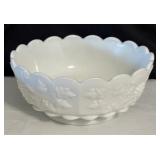 Vintage Milk Glass Compote and Candy Dish Set including Vintage West Moreland Milk Glass