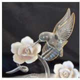 Glass Baron Hummingbird Figurine
