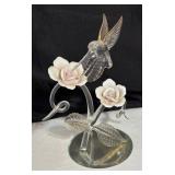 Glass Baron Hummingbird Figurine
