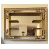 Vintage Shadow Box Style Mirror Shelf by Illinois Moulding