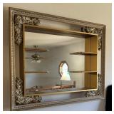 Vintage Shadow Box Style Mirror Shelf by Illinois Moulding
