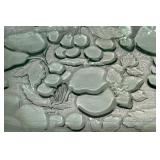 Libbey Orchard Fruit Green Glass Casserole Dishes