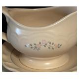 Vintage Pfalzgraff Aura Gravy Boat with Under Plate
