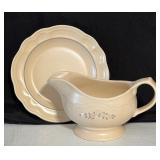 Vintage Pfalzgraff Aura Gravy Boat with Under Plate