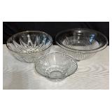 Collection of Crystal and Clear Glass Bowls, Platters, Dishes and More!