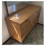 Bassett Mid-Century Vintage Dresser with Mirror