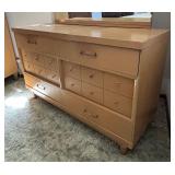 Bassett Mid-Century Vintage Dresser with Mirror