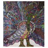 Fantastic Framed Proud Peacock Puzzle