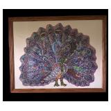 Fantastic Framed Proud Peacock Puzzle