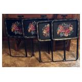 Vintage Floral Tray Tables