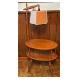 Vintage Two Tiered Maple Lamp Table