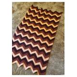 Vintage Chevron Afghan