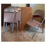 Vintage Card Table with 4 Chairs