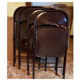 Vintage Card Table with Four Chairs