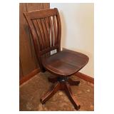 Charming Vintage Wooden Office Chair