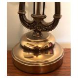 Ornate Vintage Brass Goose Neck Desk Lamp