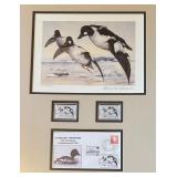 Limited Edition 1995 Denmark Duck Stamps featuring the Art of Steen Axel Hansen