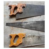 Three Vintage Hand Saws