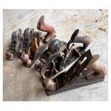 Six Vintage Wood Planers
