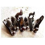 Six Vintage Wood Planers