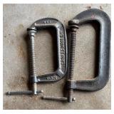 Ten Malleable C-Clamps