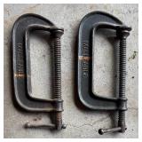 Ten Malleable C-Clamps