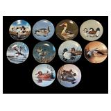 Collection of 10 Federal Duck Stamp Commemorative Plates