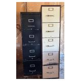 Two Metal File Cabinets