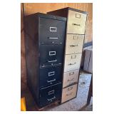 Two Metal File Cabinets
